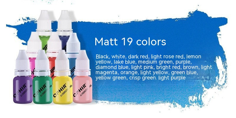 Spray Gun Nail Painting Model Coloring Acrylic Paint Spray Pen Water-based Paint Paint Accessories - LJ Enterprise